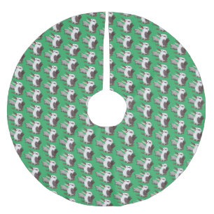 Saia Para Árvore De Natal De Poliéster Um desenho animado e engraçado