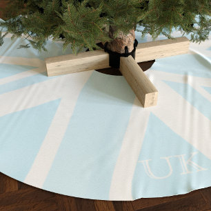 Saia Para Árvore De Natal De Poliéster União Britânica Jack Flag Pale Blue Tree Skirt