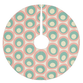 Saia Para Árvore De Natal De Poliéster Vertro Modern Dots Cream Mint Teal Blush