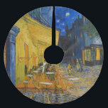 Saia Para Árvore De Natal De Poliéster Vincent van Gogh - Cafe Terrace à Noite<br><div class="desc">Cafe Terrace no Place du Forum na Noite - Vincent van Gogh,  1888</div>