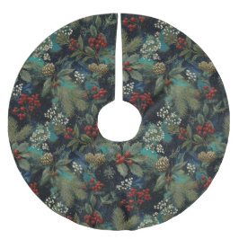 Saia Para Árvore De Natal De Poliéster Vintage Christmas Elegant Sparkle II