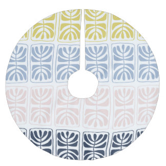 Saia Para Árvore De Natal De Poliéster Vintage Ethnic: Design artístico sem costura