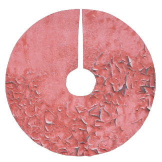 Saia Para Árvore De Natal De Poliéster Vintage Rusty Wall Textura
