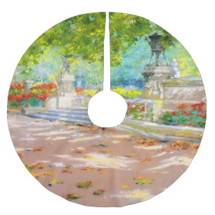 Saia Para Árvore De Natal De Poliéster Vintage Terrace, Prospect Park (1887) desenho