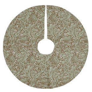 Saia Para Árvore De Natal De Poliéster Vintage William Morris Arcadia Sem Costura