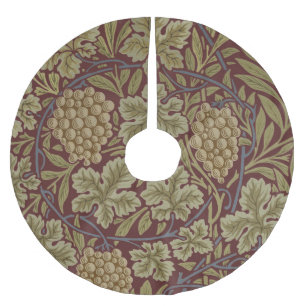 Saia Para Árvore De Natal De Poliéster Vintage William Morris Vine Wallpaper Padrão