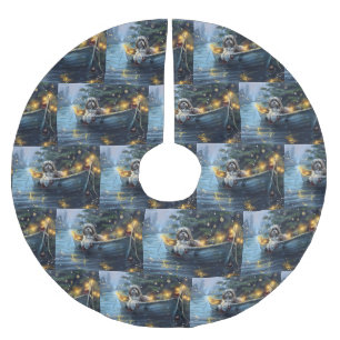 Saia Para Árvore De Natal De Poliéster Voz Festiva do Natal no Havaí