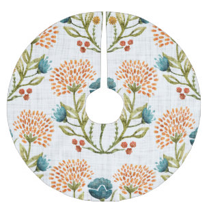 Saia Para Árvore De Natal De Poliéster Whimsical Terrestre: Motif Aquolor.