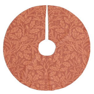 Saia Para Árvore De Natal De Poliéster William Morris Acorn Wallpaper Nature Design