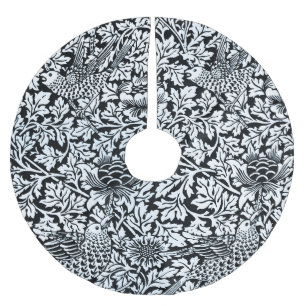 Saia Para Árvore De Natal De Poliéster William Morris Floral Pattern Bird Anenome