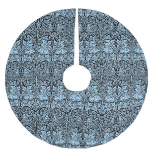 Saia Para Árvore De Natal De Poliéster William Morris Irmão Coelho Azul Claro Preto