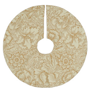Saia Para Árvore De Natal De Poliéster William Morris Poppy Floral Wallpaper