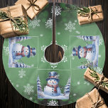 Saia Para Árvore De Natal De Poliéster Winter Forest Snowman Natal | Verde<br><div class="desc">Traga o charme caprichoso para a sua decoração de férias com esta saia de Natal da Floresta Verde de inverno Snowman. Apresentando um bonitão alegre em um chapéu clássico e cachecol, o design apresenta um cenário sereno de floresta de inverno com neve caindo e flocos de neve delicados. Criado em...</div>