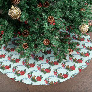 Saia Para Árvore De Natal De Poliéster Wreath do rato de Natal