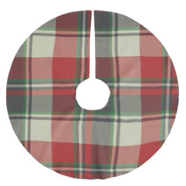 Saia Para Árvore De Natal De Poliéster Xadrez de Natal