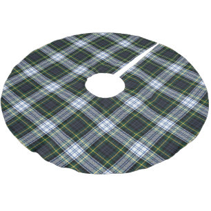Saia Para Árvore De Natal De Poliéster Xadrez Rustic Clan Gordon Tartan Festivo