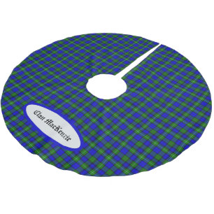 Saia Para Árvore De Natal De Poliéster Xadrez Tartan do Clã Escocês MacKenzie