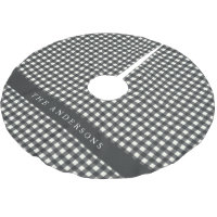 Xadrez Vintage Black and White Gingham Personaliza