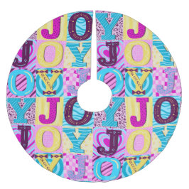 Saia Para Árvore De Natal De Poliéster Y2K Christmas