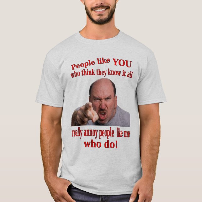 Saiba-o todo o t-shirt cómico (Frente)