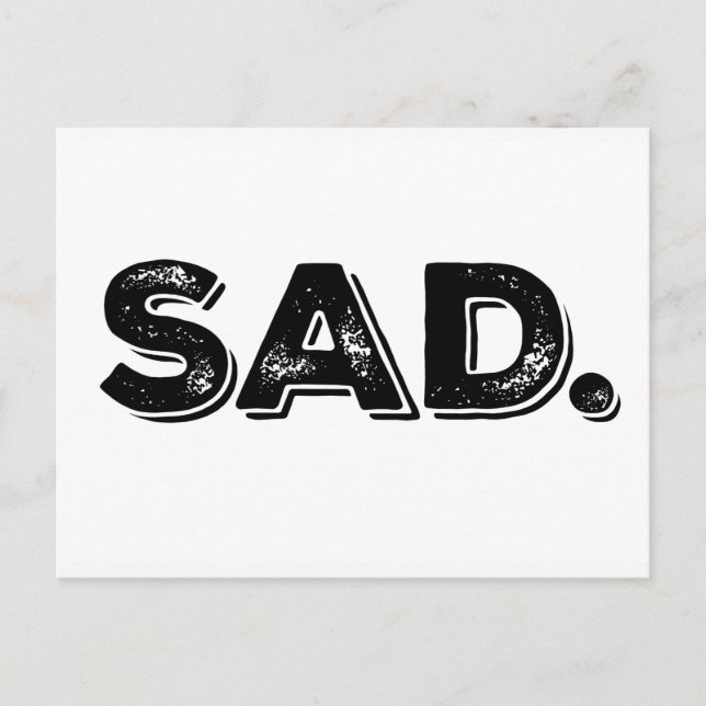 Saídas SAD do cartão postal do protesto Trump (Frente)