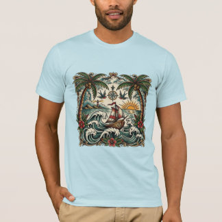 Sailor Jerry Style Tropical Paradise T-Shirt – Tra