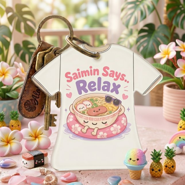 Saimin Diz Relax Kawaii Enfeite de Acrílico (Criador carregado)