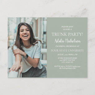 Saindo do Cartão Postal de Foto do Partido do Tron