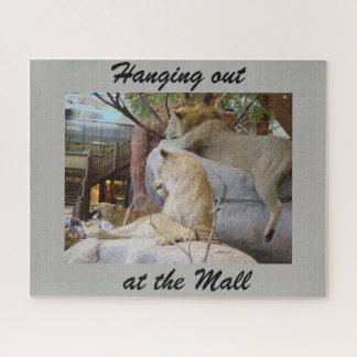 Saindo na quebra-cabeça do shopping