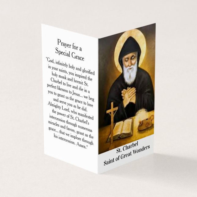 Saint Charbel Prayer Card (Exterior)