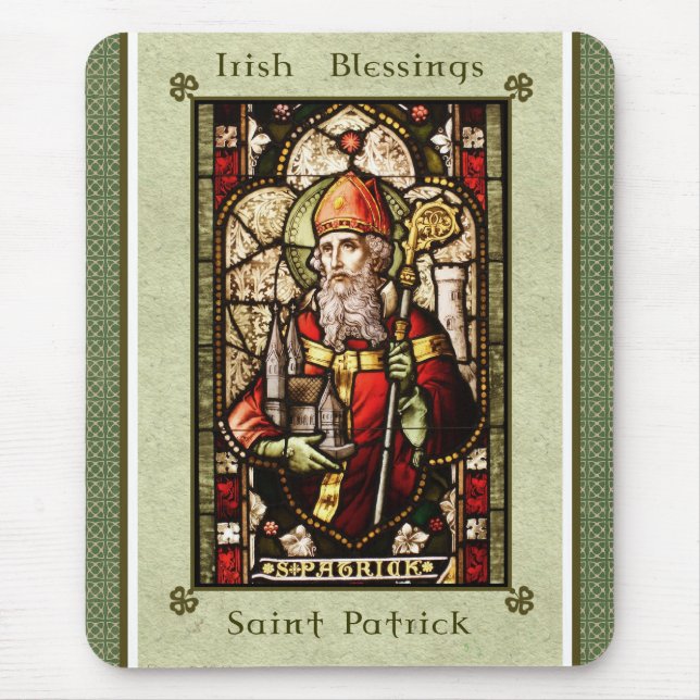 Saint Patrick Irish Blessings MousePad (Frente)