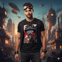 Sair do Sistema | Camiseta Retro Steampunk Alien