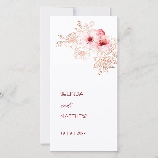Sakura Artística | Programa de Casamento (Frente)