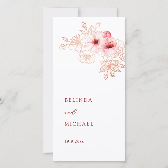 Sakura Artística | Programa de Casamento (Frente)