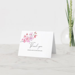 Sakura - Cartão de Agradecimento de Casamento