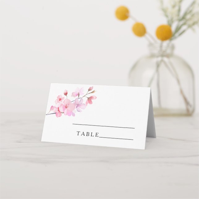 Sakura - cartões de lugar de casamento (Frente)