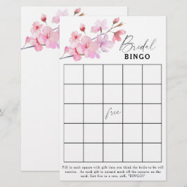 Sakura - Jogo de bingo para chá de noiva