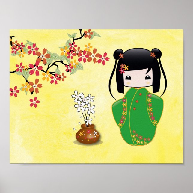 Sakura Kokeshi Doll, Poster (Frente)