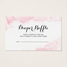 Sakura Pink Watercolor Fralda Raffle