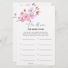 Sakura - Quantos anos tinha a noiva para o jogo