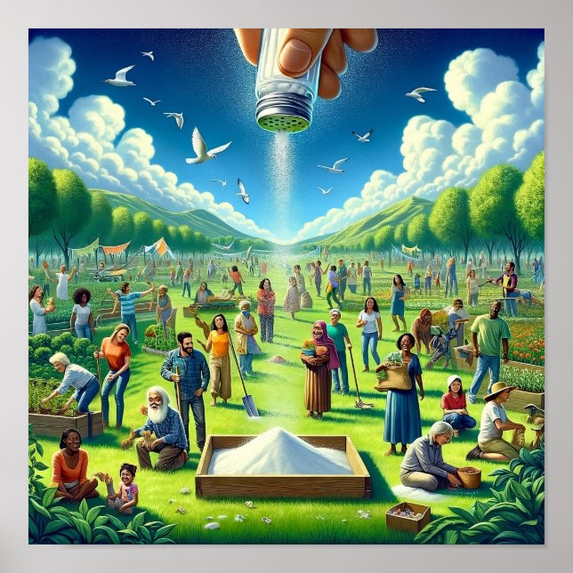 Sal da Terra Poster de Arte Cristã (Frente)