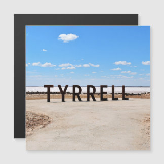 Sal e Céu no Lago Tyrrell Austrália Ímã