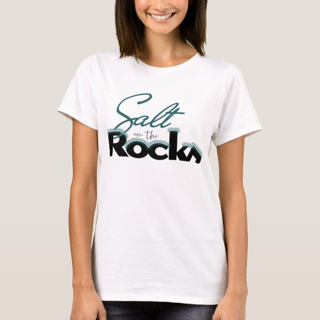 Sal feminino na Camiseta das Rochas (Frente)