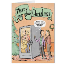 Sala da prática da guitarra do cartão de Natal