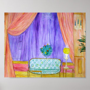 Sala de Angelique 8 x 10 - Impressão de estoque d