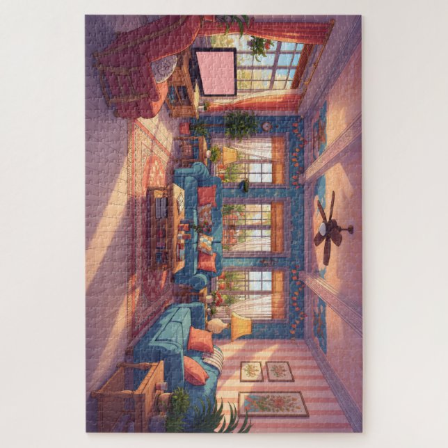     Sala de Anime Aconchegante Quebra-Cabeça  (Vertical)