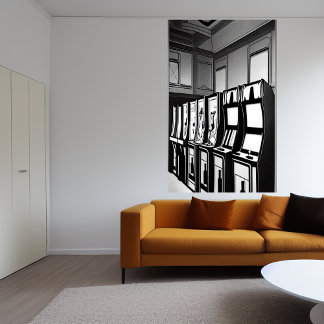 Sala de festas | AI Art Poster