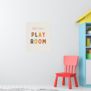 Sala de jogos Poster e Impressões personalizados