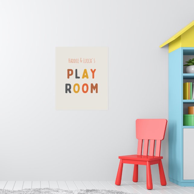 Sala de jogos Poster e Impressões personalizados (Berçário 1)