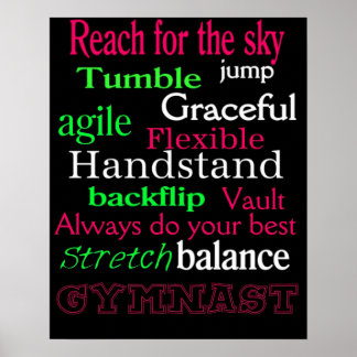 Sala de Poster de ginástica